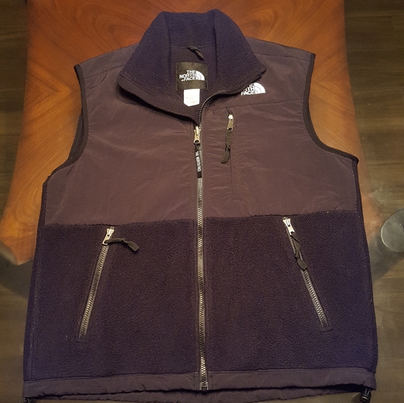 The North Face. Full Zip. Fleece Vest. Black - Picture 1 of 7